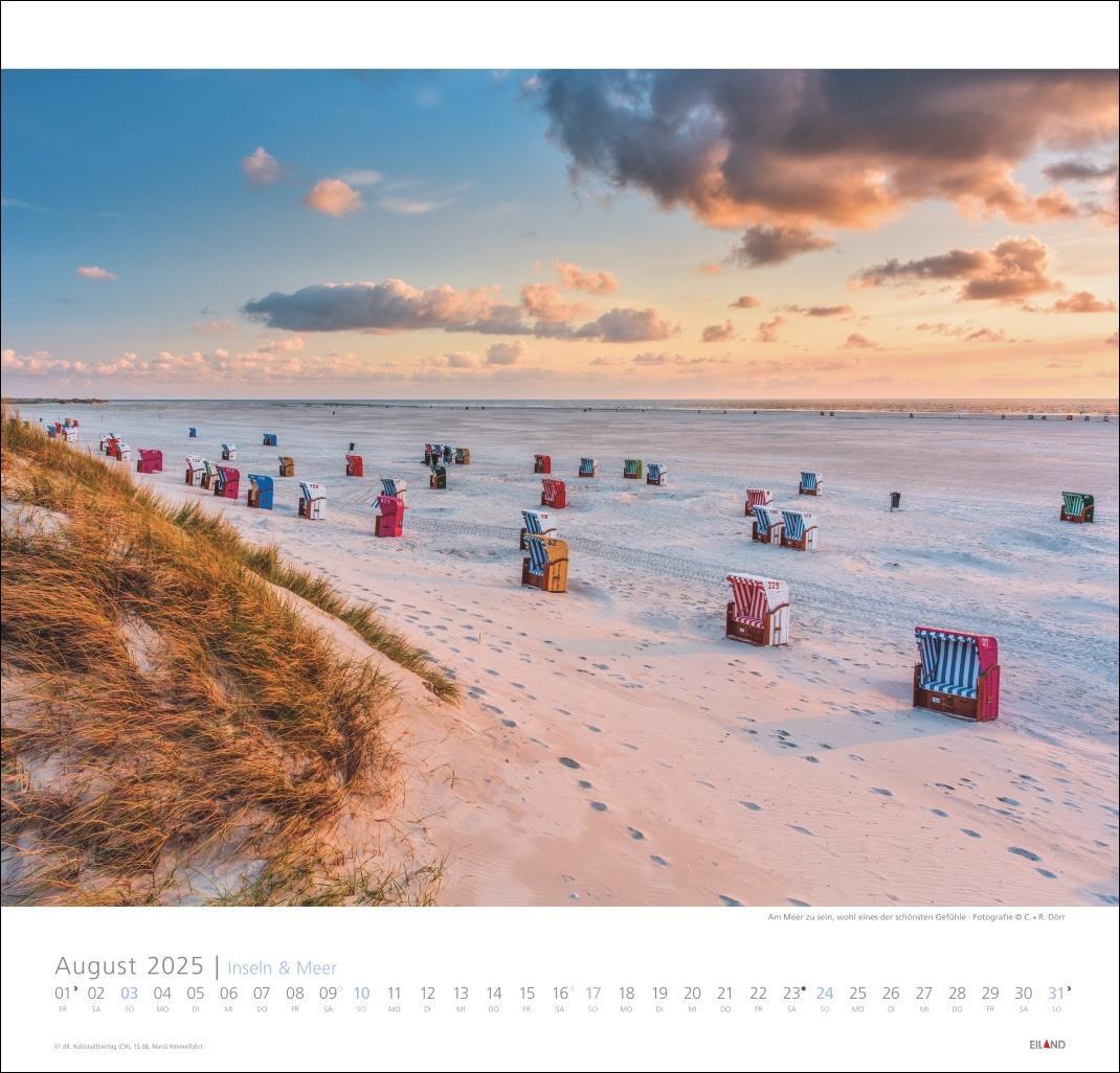 Bild: 9783964023247 | Inseln und Meer Edition Kalender 2025 | Eiland | Kalender | 13 S.