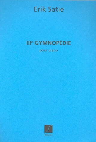 Cover: 9790048049208 | Gymnopedie N 3 Piano | Erik Satie | Partitur | 1984