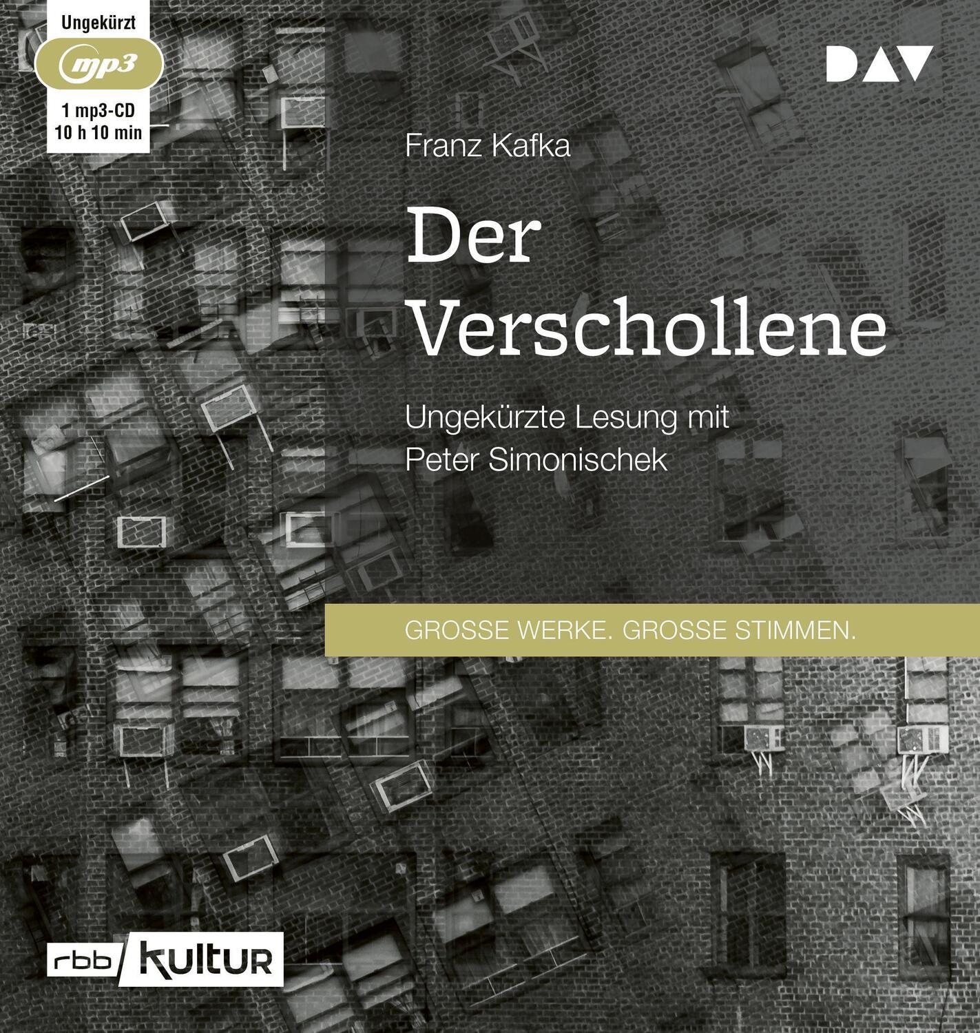 Cover: 9783742402134 | Der Verschollene | Franz Kafka | MP3 | 610 Min. | Deutsch | 2017