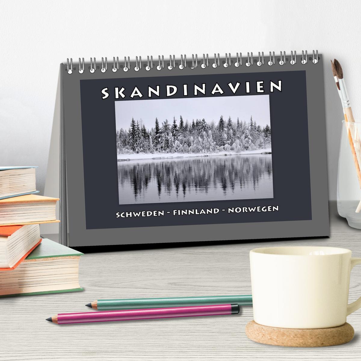 Bild: 9783435786053 | SKANDINAVIEN (Tischkalender 2025 DIN A5 quer), CALVENDO Monatskalender