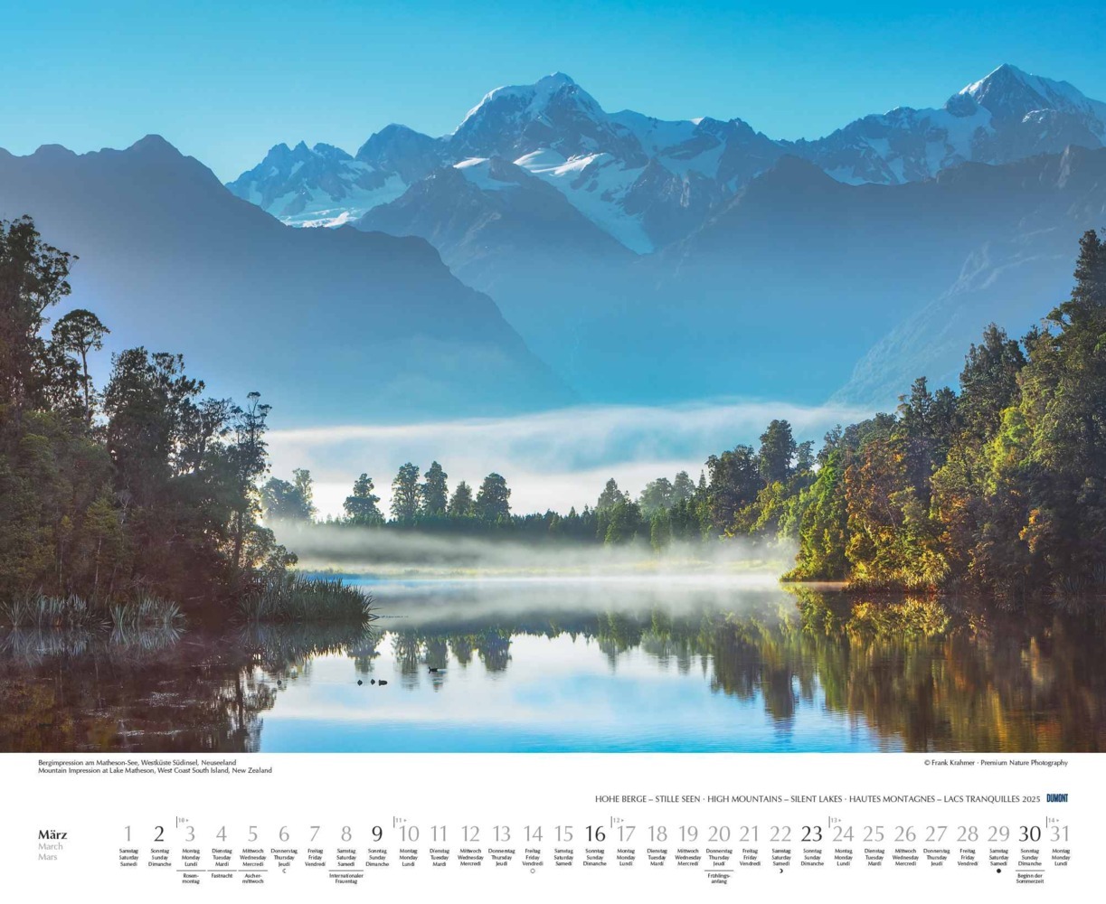 Bild: 4250809653570 | DUMONT - Hohe Berge - Stille Seen 2025 Wandkalender, 52x42,5cm,...