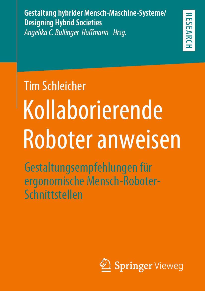 Cover: 9783658290504 | Kollaborierende Roboter anweisen | Tim Schleicher | Taschenbuch | xxx