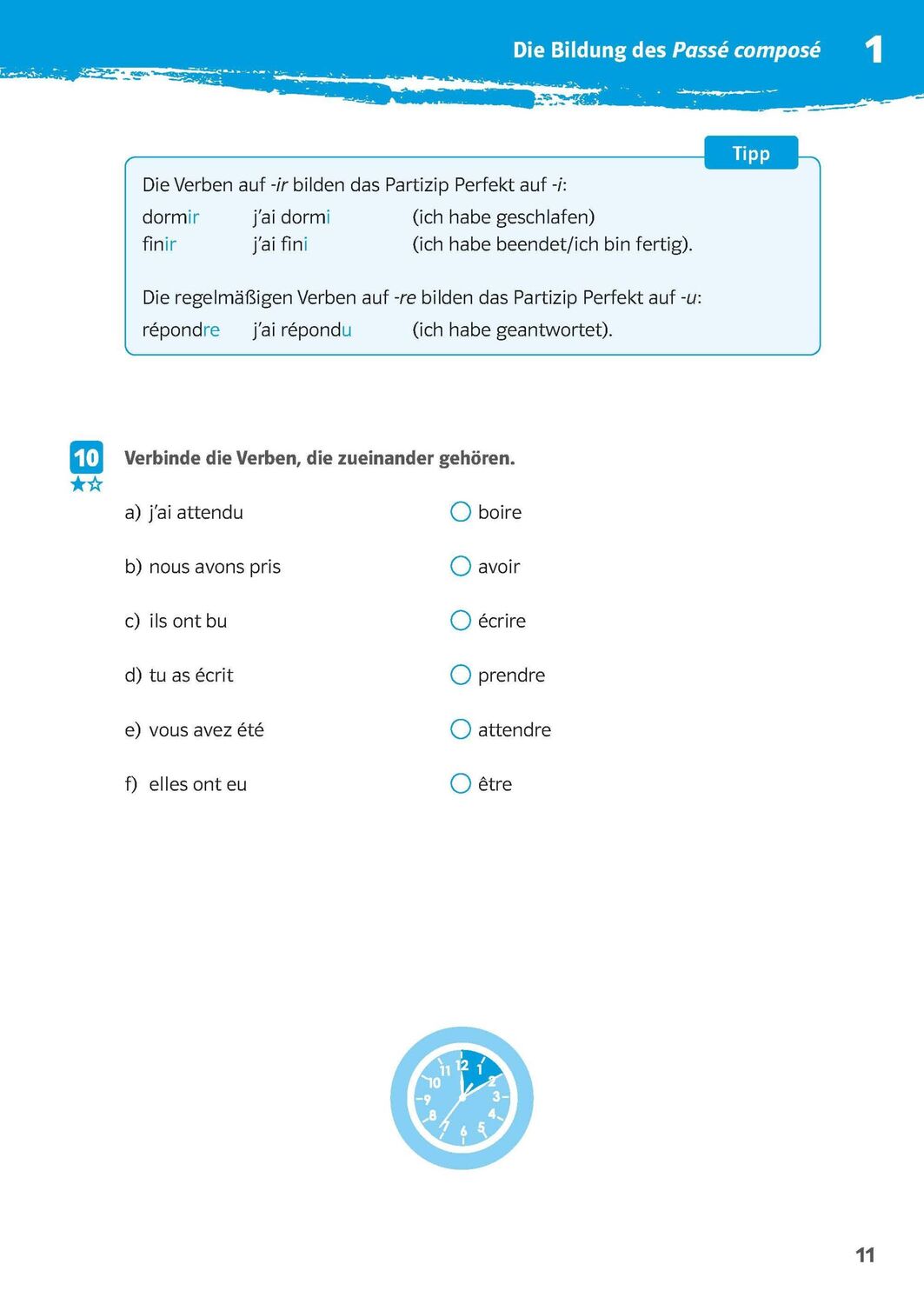 Bild: 9783129275467 | Klett 10-Minuten-Training Französisch Passé composé und Imparfait...