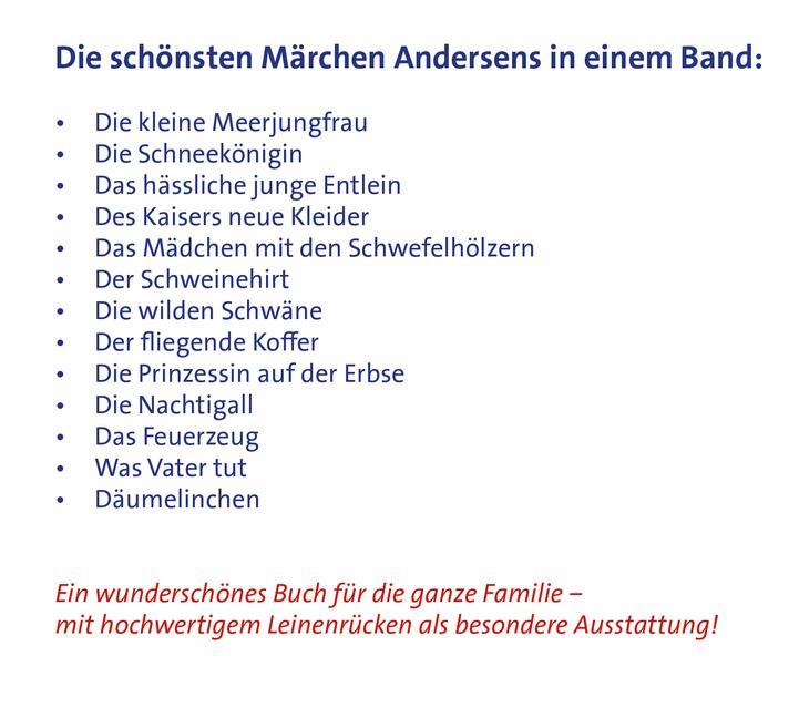Bild: 9783473369362 | Andersens Märchen | Hans Christian Andersen | Buch | 240 S. | Deutsch