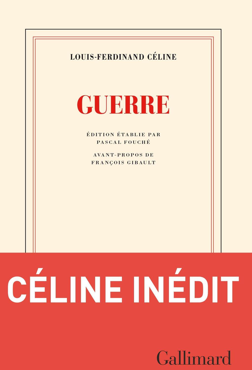Cover: 9782072983221 | Guerre | Louis-Ferdinand Celine | Taschenbuch | Französisch | 2022