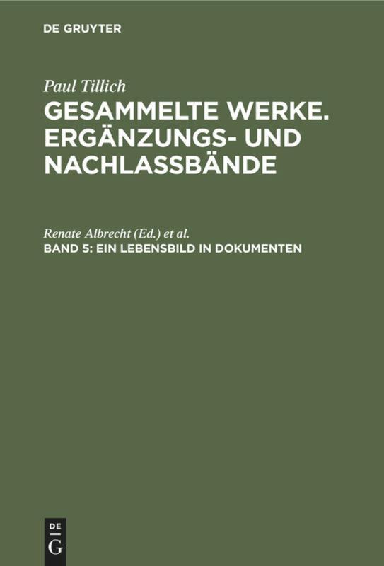Cover: 9783771501990 | Ein Lebensbild in Dokumenten | Briefe, Tagebuch-Auszüge, Berichte