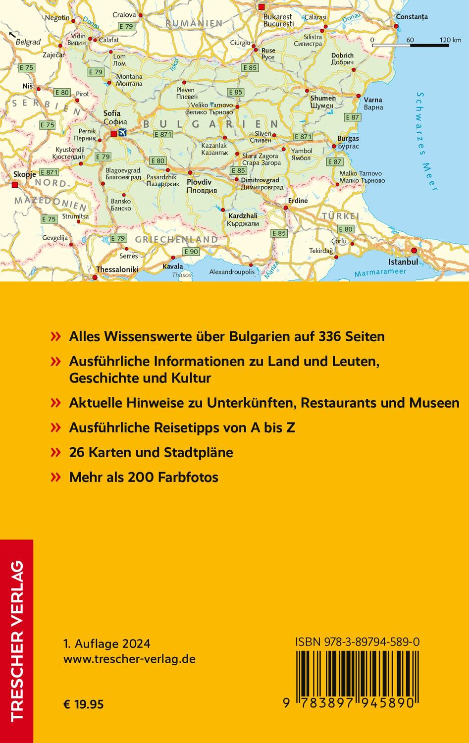 Rückseite: 9783897945890 | TRESCHER Reiseführer Bulgarien | Jens Alexis | Taschenbuch | 336 S.