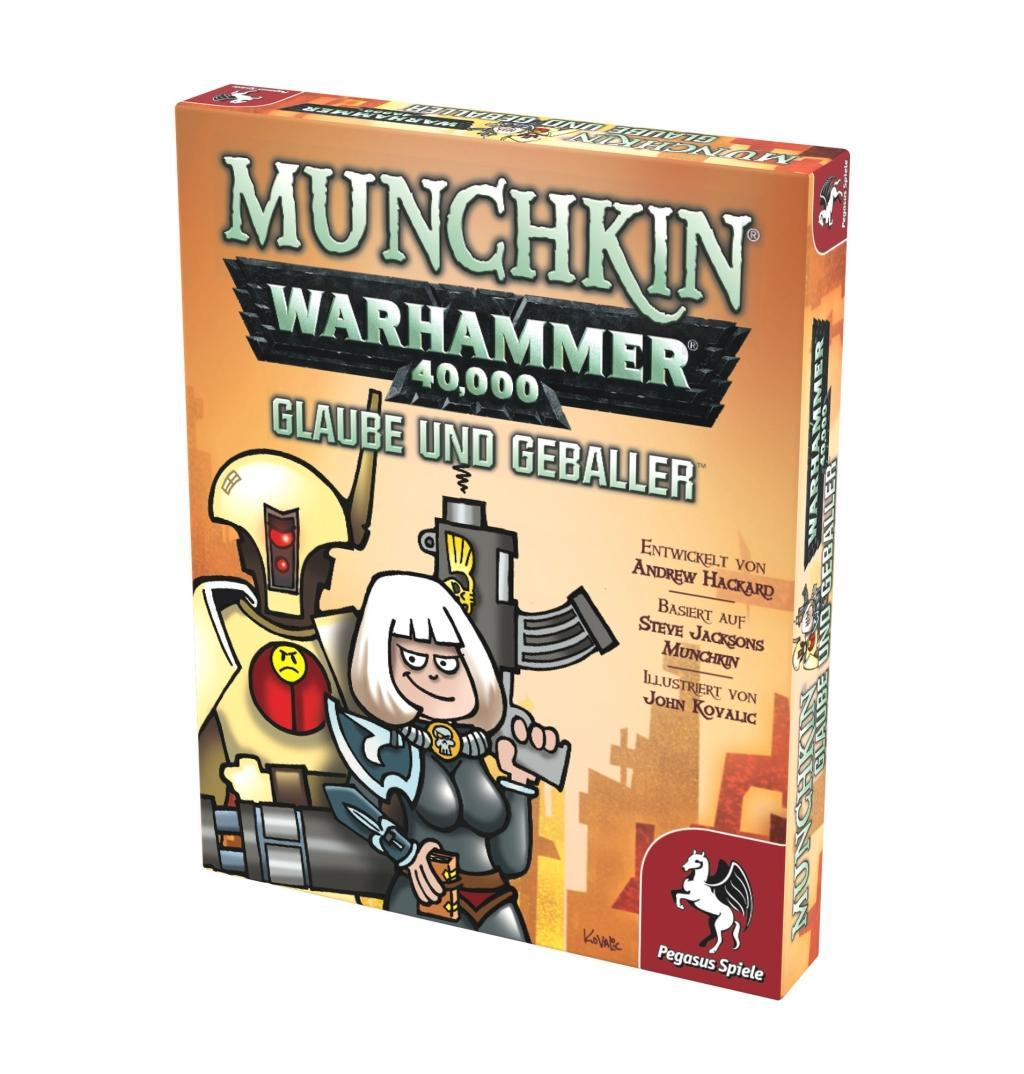 Bild: 4250231718236 | Munchkin Warhammer 40.000: Glaube und Geballer (Erweiterung) | Spiel