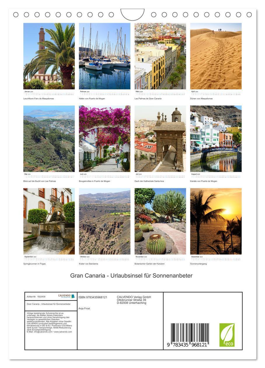 Bild: 9783435968121 | Gran Canaria - Urlaubsinsel für Sonnenanbeter (Wandkalender 2025...