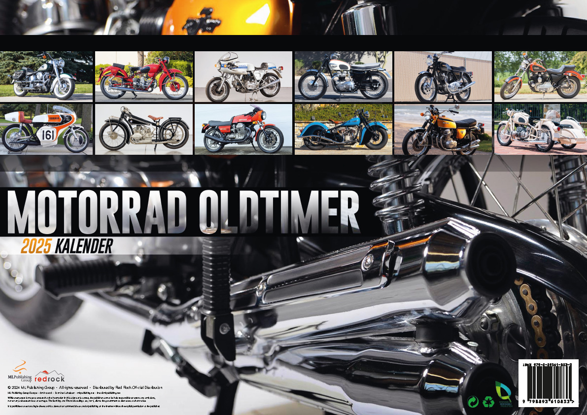 Bild: 9798893610833 | Oldtimer Motorräder Kalender 2025 | Kalender | 14 S. | Deutsch | 2025