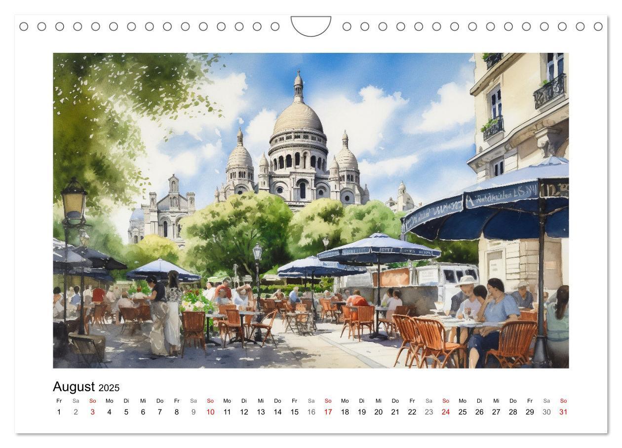 Bild: 9783383825613 | Romantisches Paris (Wandkalender 2025 DIN A4 quer), CALVENDO...