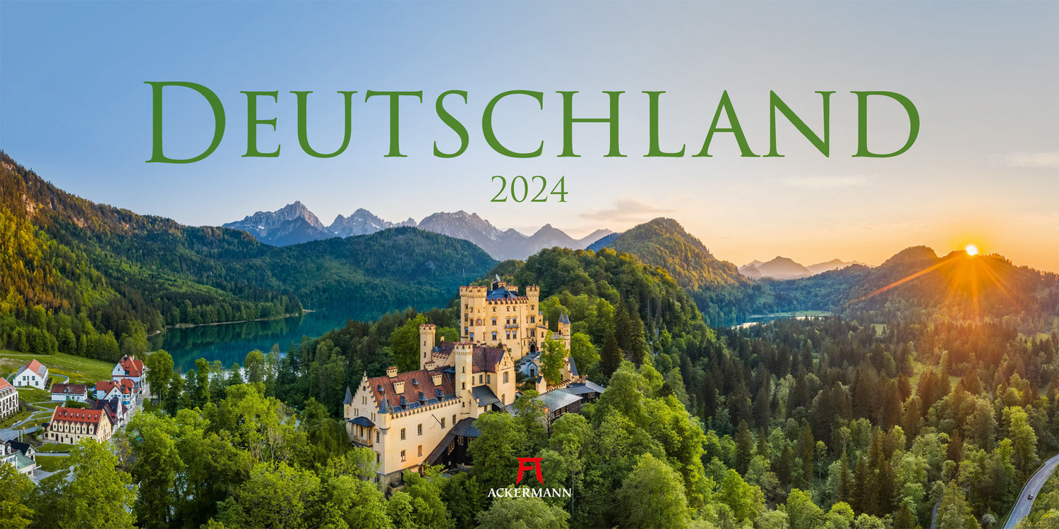 Cover: 9783838424491 | Deutschland - Panorama Kalender 2024 | Ackermann Kunstverlag | 14 S.