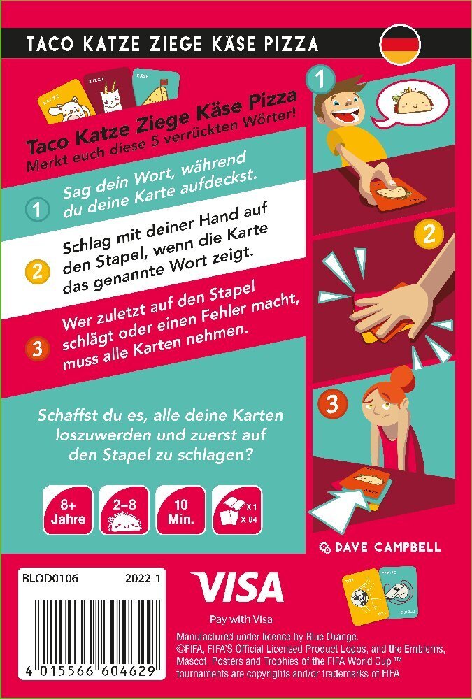 Bild: 4015566604629 | Taco Katze Ziege Käse Pizza | Dave Campbell | Spiel | Asmodee