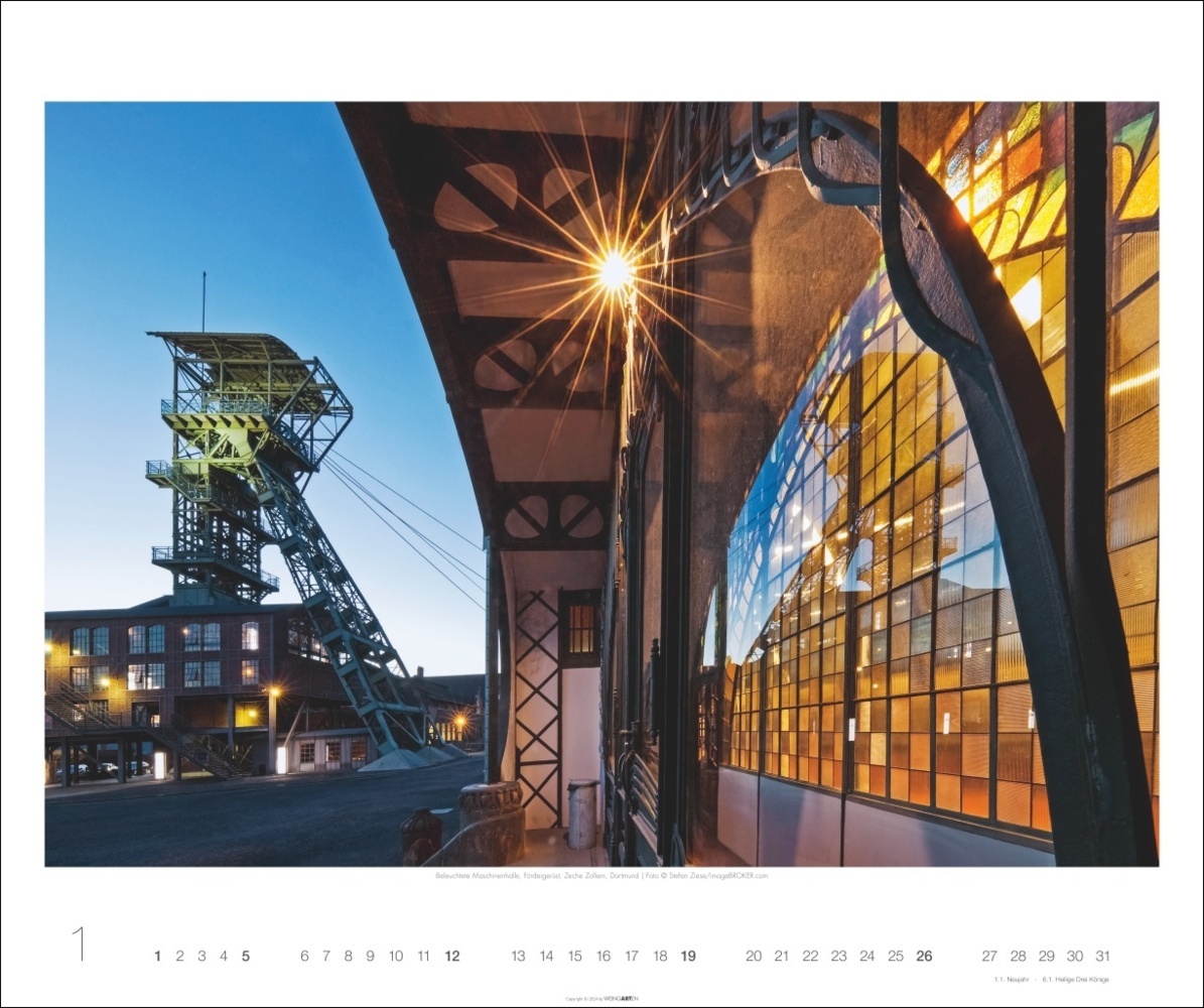 Bild: 9783839901229 | Der Ruhrpott Kalender 2025 - Industriekultur | Kalender | 14 S. | 2025