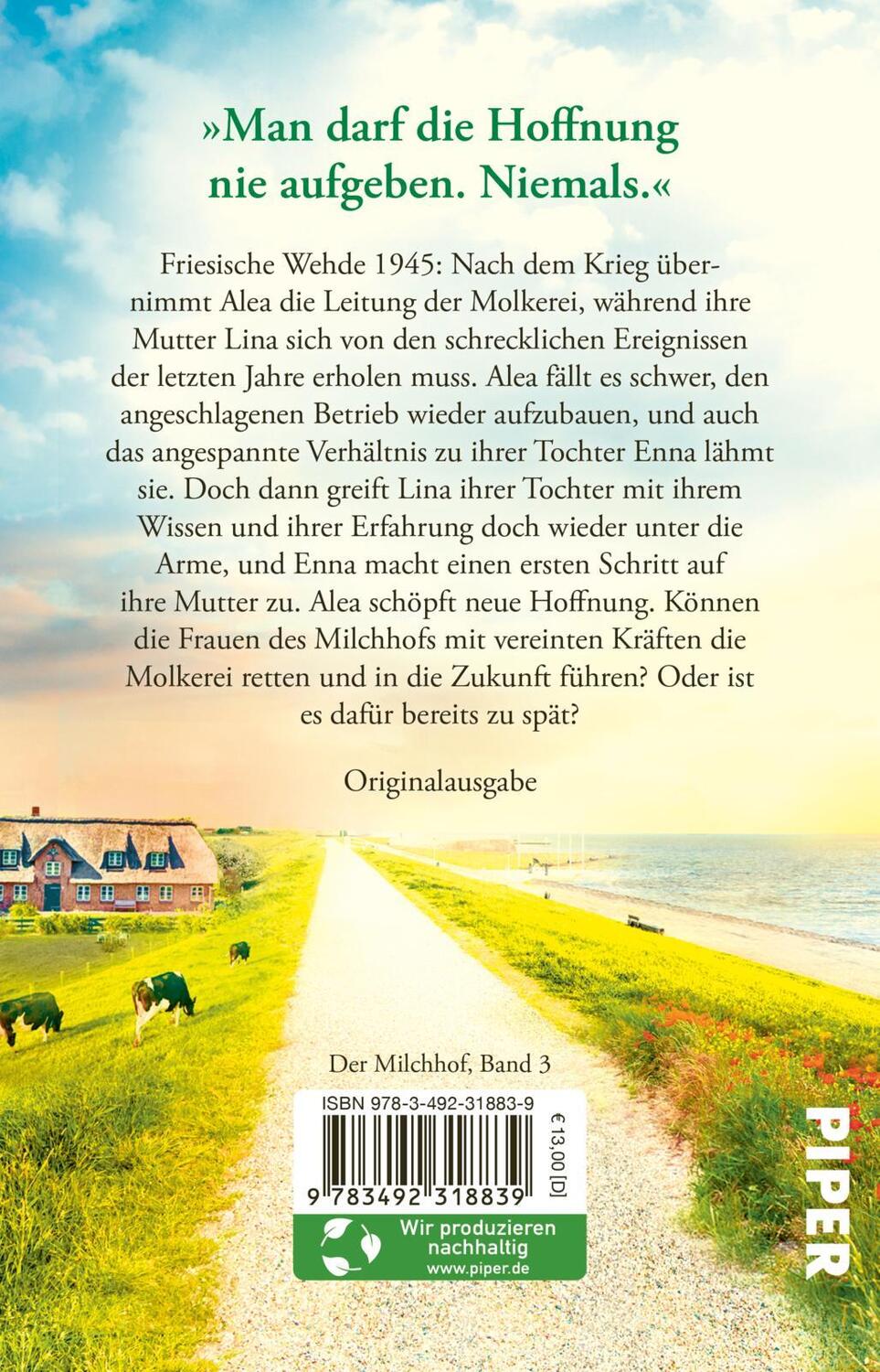Rückseite: 9783492318839 | Der Milchhof - Das Leuchten des Meeres | Regine Kölpin | Taschenbuch