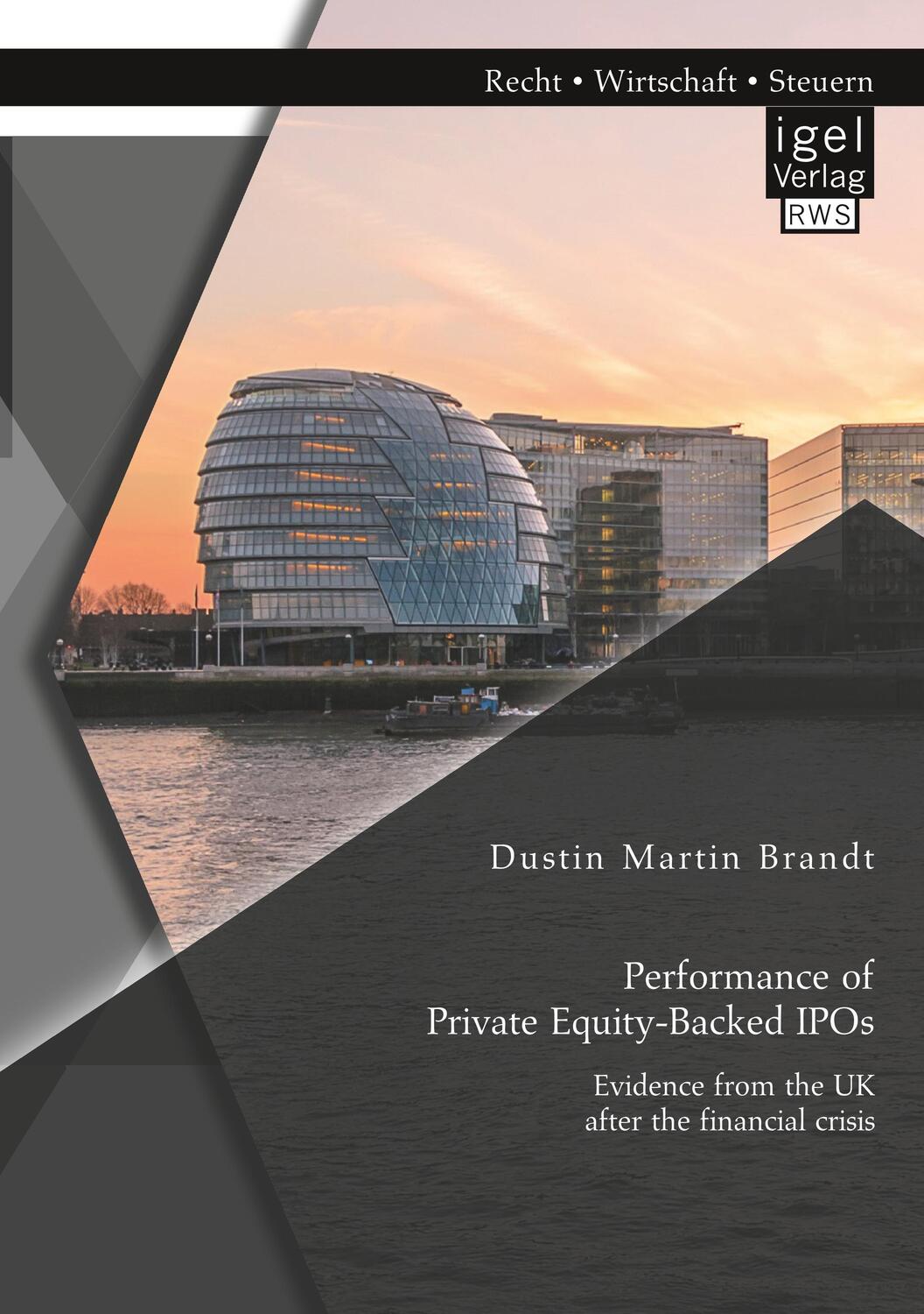 Cover: 9783954853694 | Performance of Private Equity-Backed IPOs. Evidence from the UK...