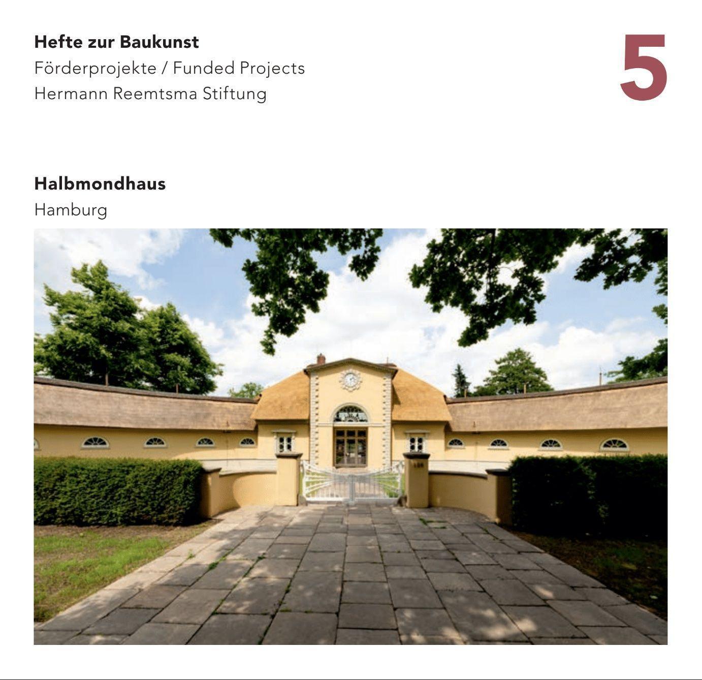 Cover: 9783987410192 | Hefte zur Baukunst 5 | Halbmondhaus, Hamburg | Stiftung | Taschenbuch