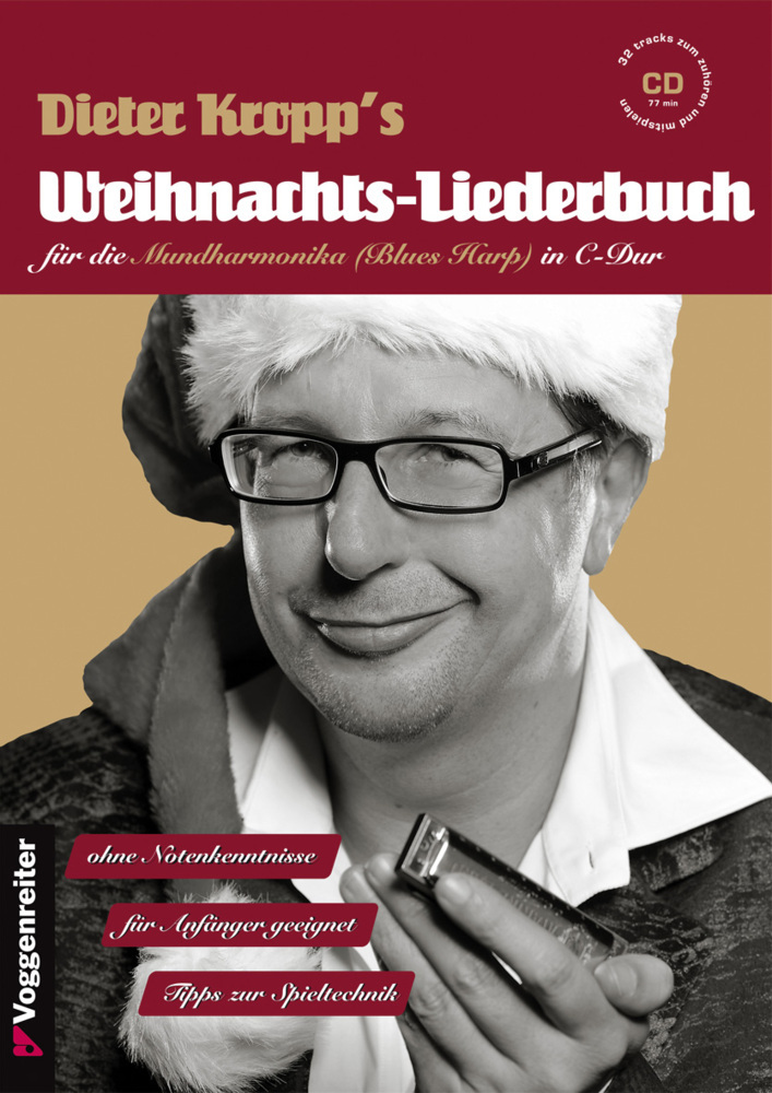 Cover: 9783802409271 | Dieter Kropp's Weihnachts-Liederbuch für die Mundharmonika (Blues...