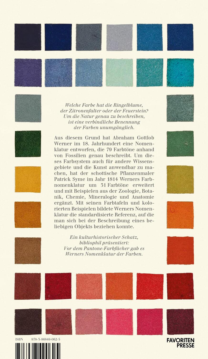 Rückseite: 9783968490625 | Werners Nomenklatur der Farben | Patrick Syme | Buch | 80 S. | Deutsch