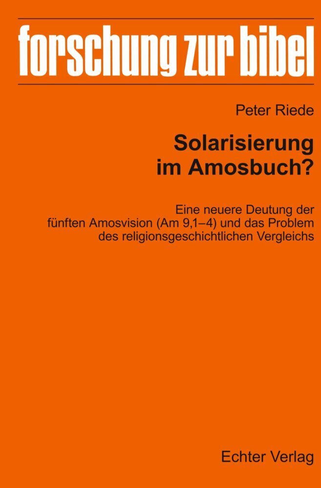Cover: 9783429058685 | Solarisierung im Amosbuch? | Peter Riede | Taschenbuch | 98 S. | 2023