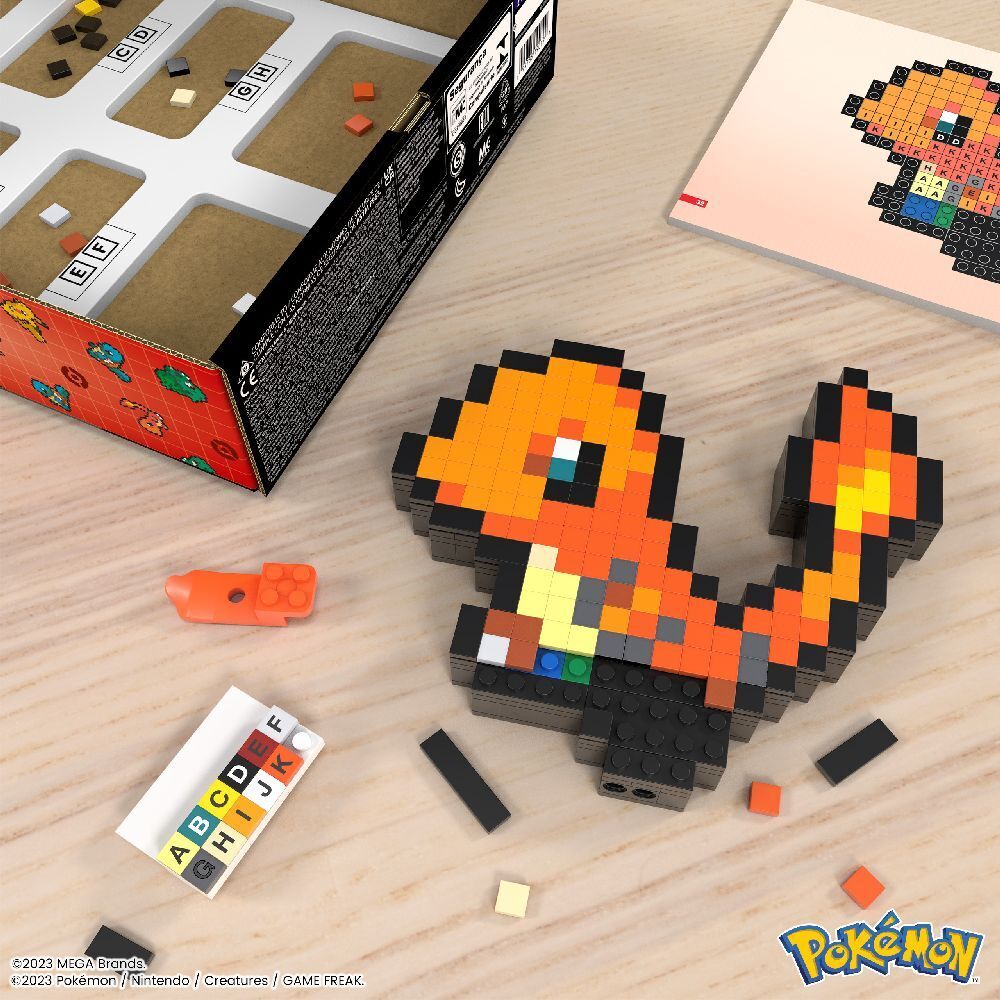 Bild: 194735190799 | MEGA Pokémon Glumanda Pixel Art | Stück | Karton | HTH76 | Mattel