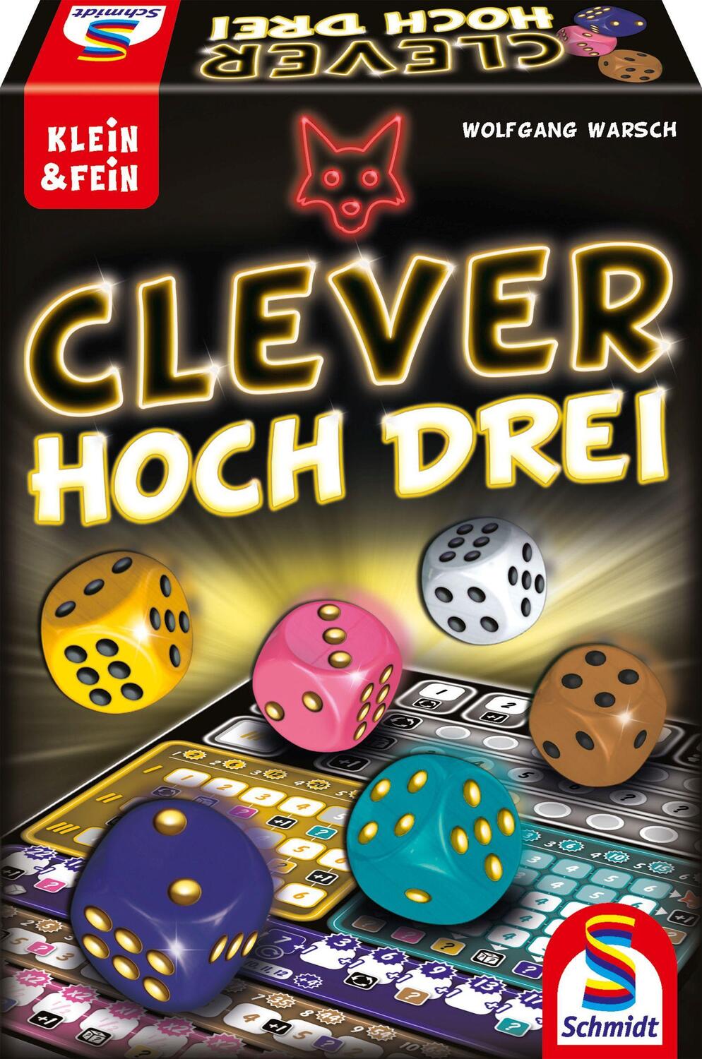 Cover: 4001504493844 | Clever hoch Drei | Familienspiele | Spiel | Deutsch | 2020 | Schmidt