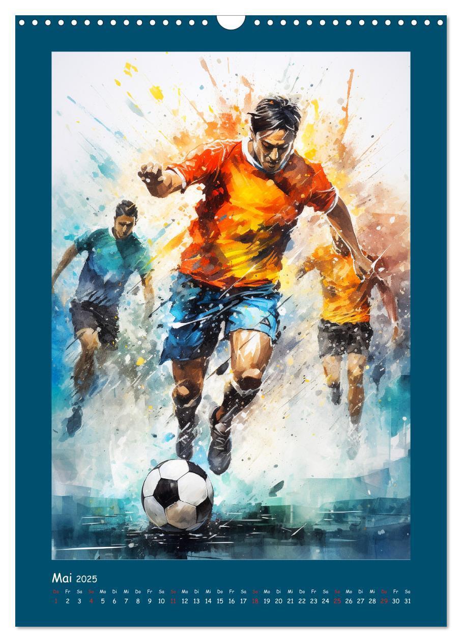 Bild: 9783383806889 | Leidenschaft Fussball. Stadionstimmung im Aquarellstil...