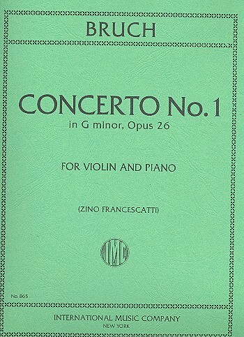 Cover: 9790220407130 | Concerto No. 1 in G minor, Op. 26 | Max Bruch | Buch