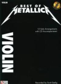 Cover: 884088284800 | Best of Metallica for Violin: 12 Solo Arrangements Book/Online Audio