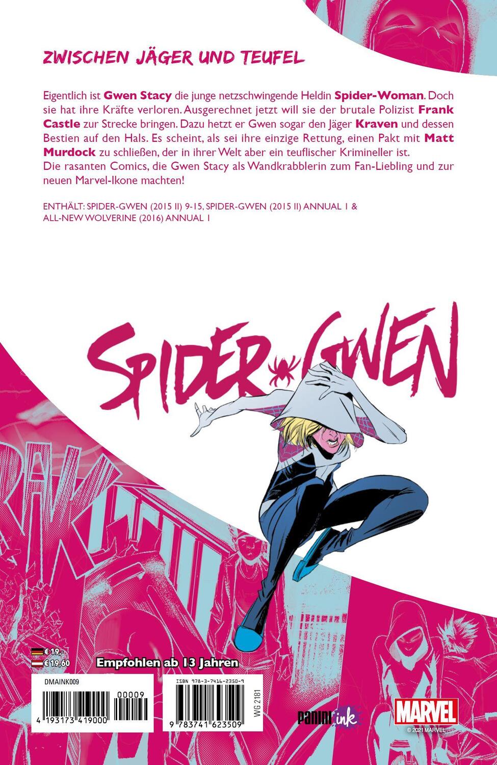 Rückseite: 9783741623509 | Spider-Gwen | Bd. 2: Erstaunliche Kräfte | Tom Taylor (u. a.) | Buch