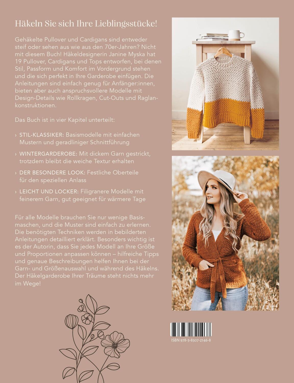 Rückseite: 9783830721468 | Lieblingspullover häkeln | Janine Myska | Taschenbuch | 192 S. | 2023