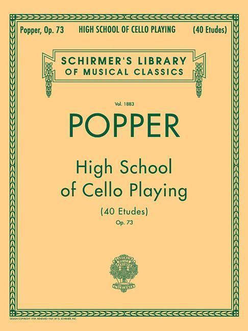 Cover: 9781458418562 | David Popper: High School of Cello Playing, Op. 73: Schirmer...