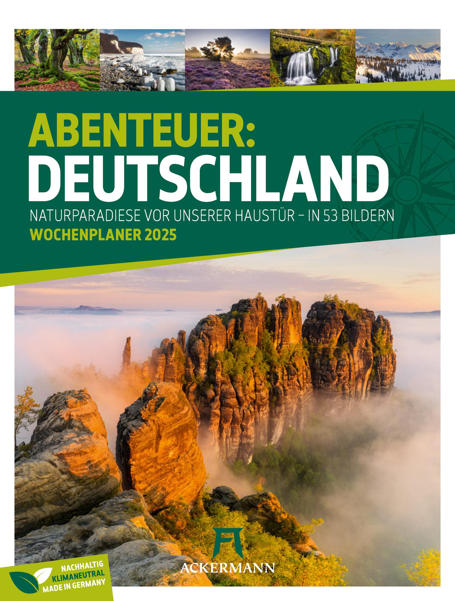 Cover: 9783838435275 | Abenteuer: Deutschland 2025 | Ackermann Kunstverlag | Kalender | 56 S.