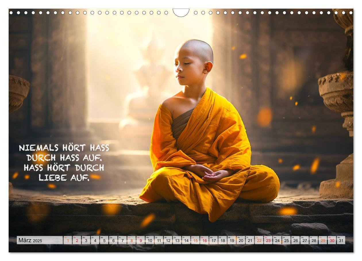 Bild: 9783383775031 | Buddhistische Sprüche (Wandkalender 2025 DIN A3 quer), CALVENDO...