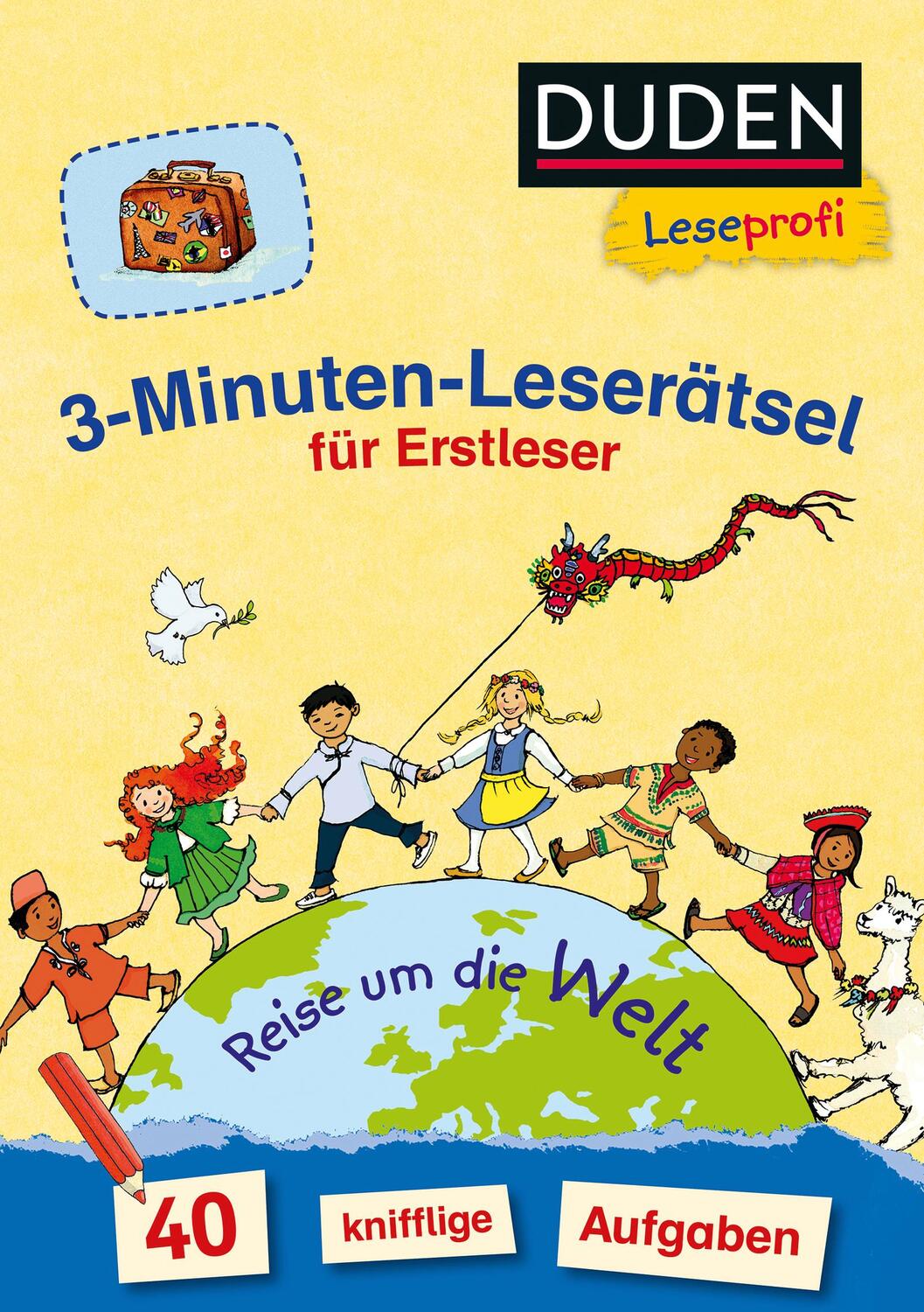 Cover: 9783737334563 | Duden Leseprofi - 3-Minuten-Leserätsel für Erstleser: Reise um die...