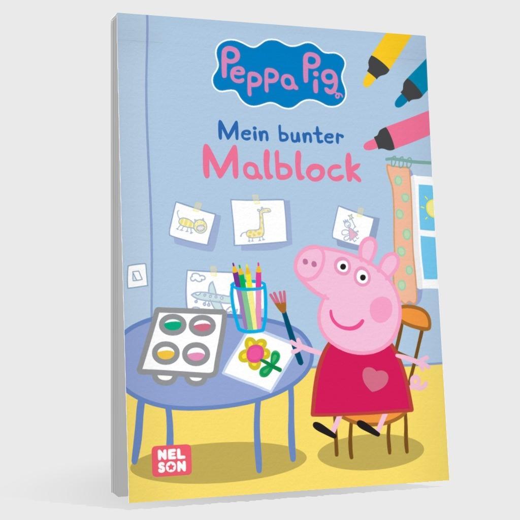 Bild: 9783845126906 | Peppa Wutz Ausmalbilder: Mein bunter Malblock | Taschenbuch | Block