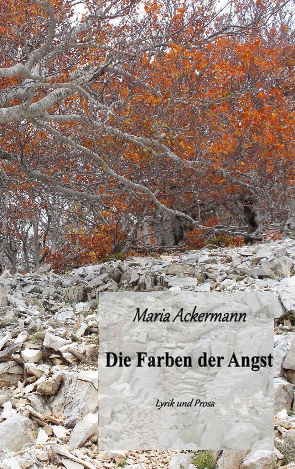 Cover: 9783744854610 | Die Farben der Angst | Lyrik und Prosa | Maria Ackermann | Taschenbuch