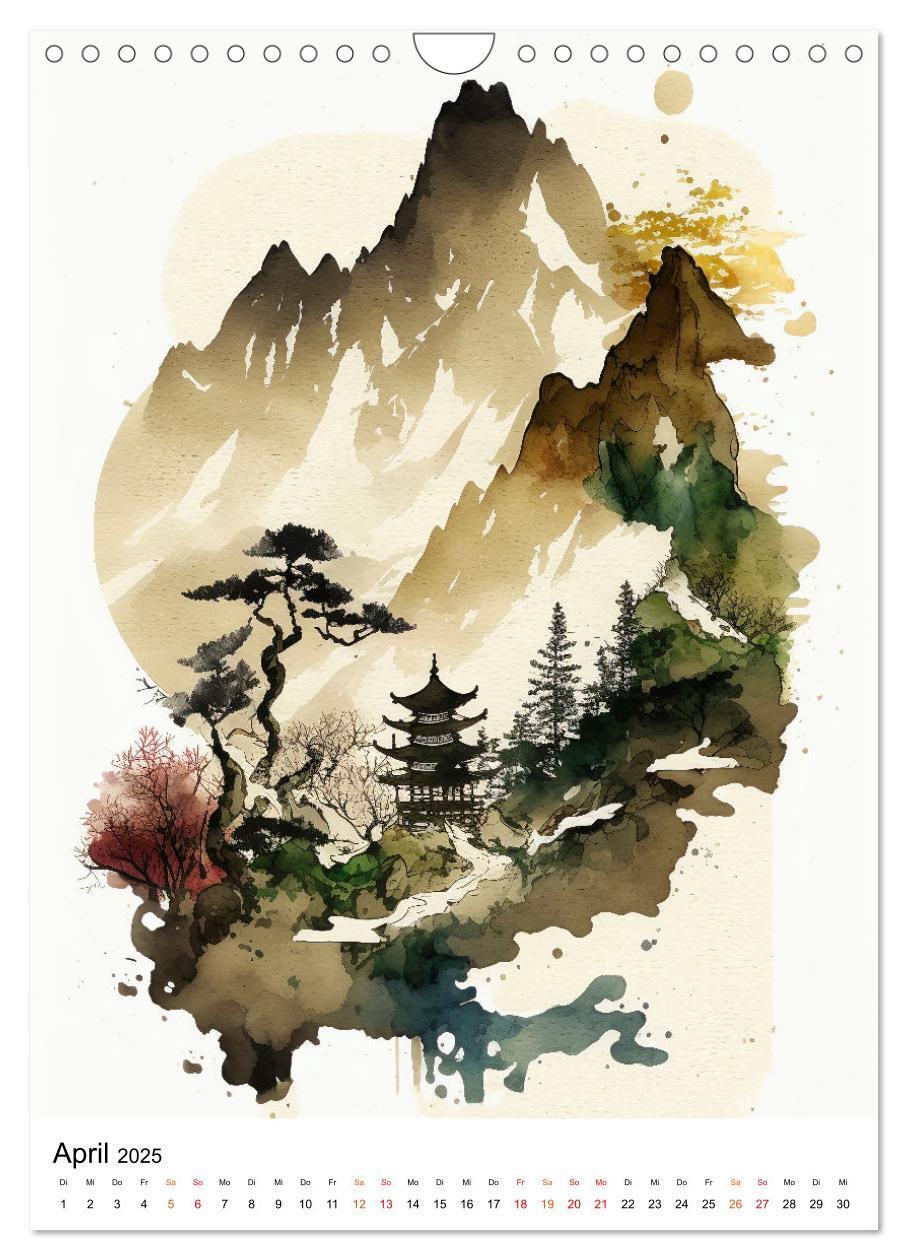 Bild: 9783435880072 | China - Aquarellmalerei (Wandkalender 2025 DIN A4 hoch), CALVENDO...