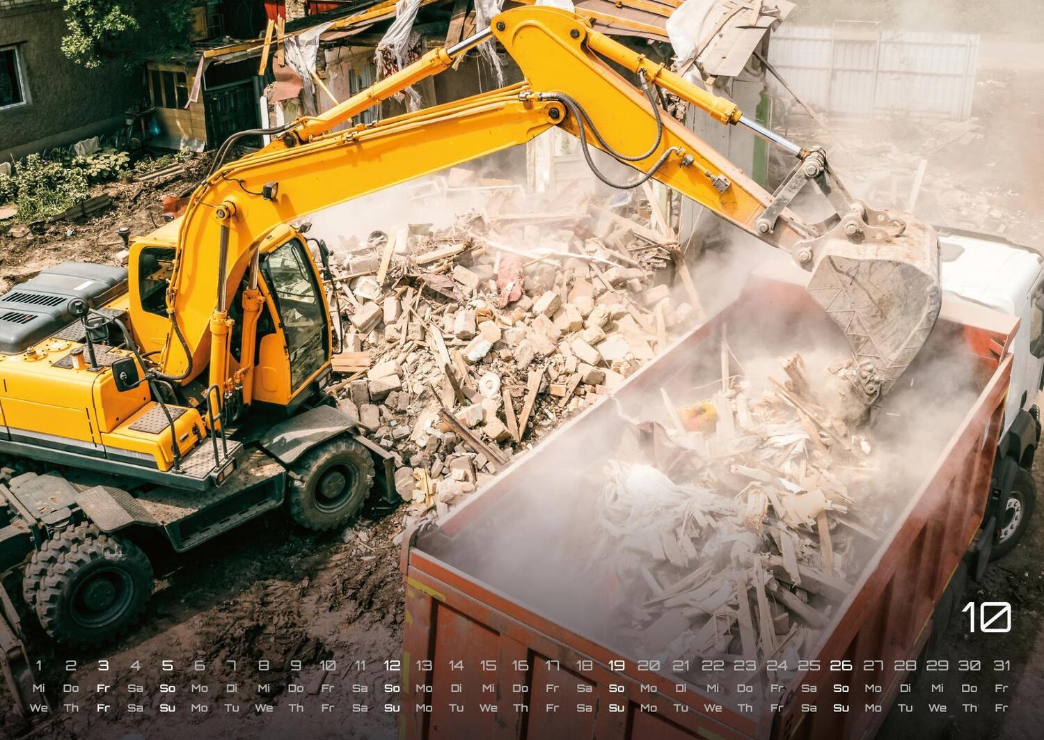 Bild: 9783986733834 | Baumaschinen - gigantische Bauhelfer - 2025 - Kalender DIN A2 | de