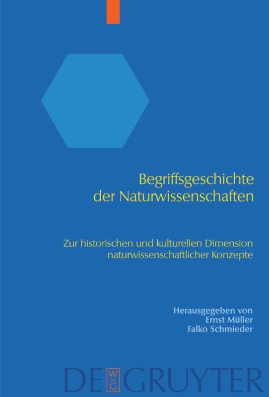 Cover: 9783110208092 | Begriffsgeschichte der Naturwissenschaften | Falko Schmieder (u. a.)