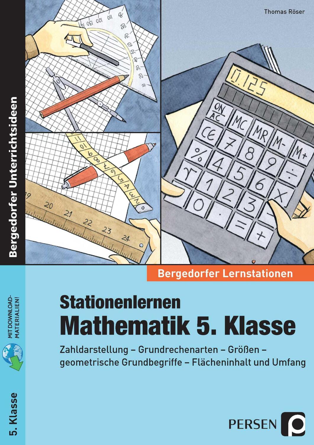 Cover: 9783403233312 | Stationenlernen Mathematik 5. Klasse | Thomas Röser | Taschenbuch