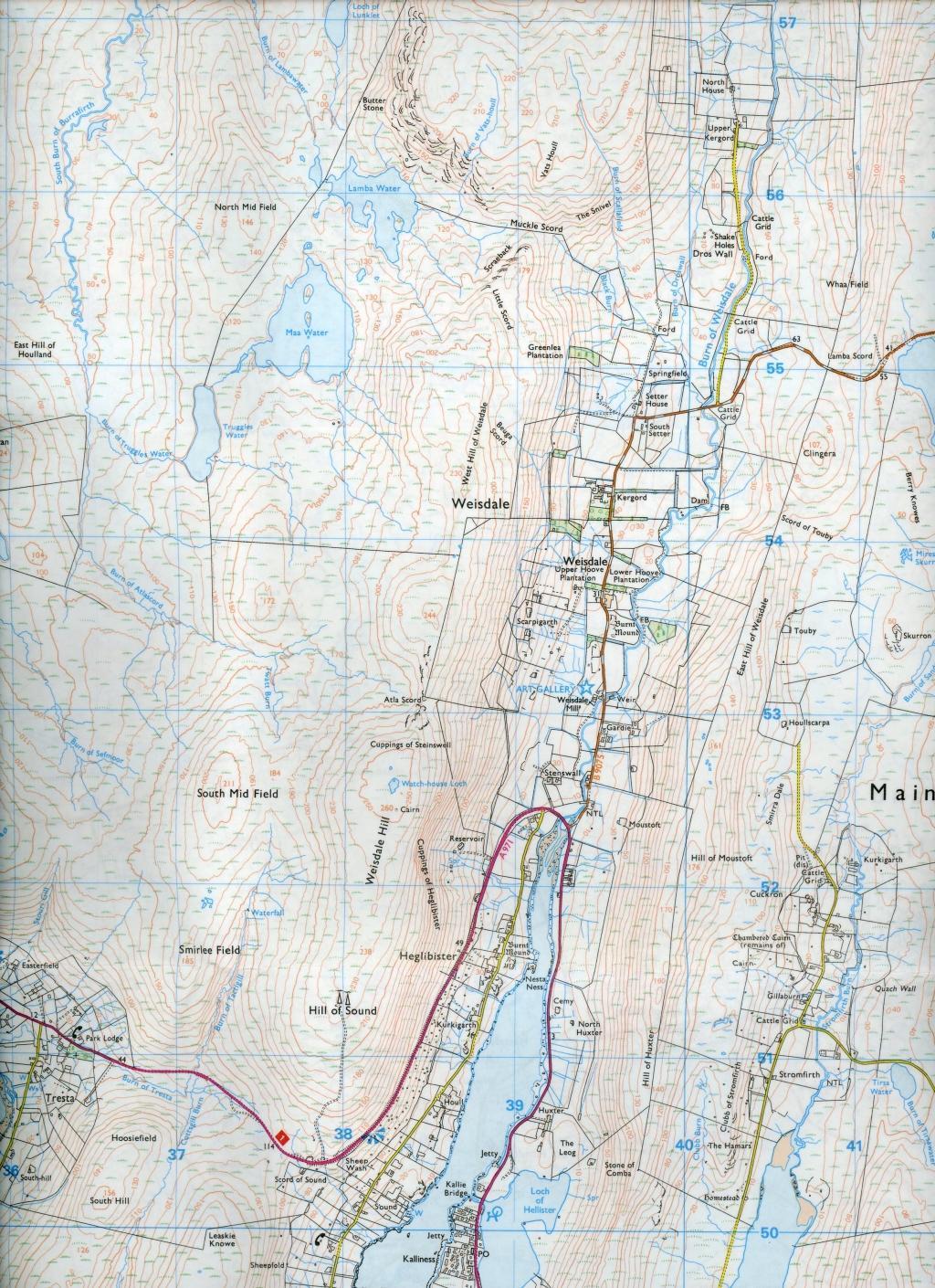 Bild: 9780319473191 | Shetland - Mainland Central | Ordnance Survey | (Land-)Karte | 2015