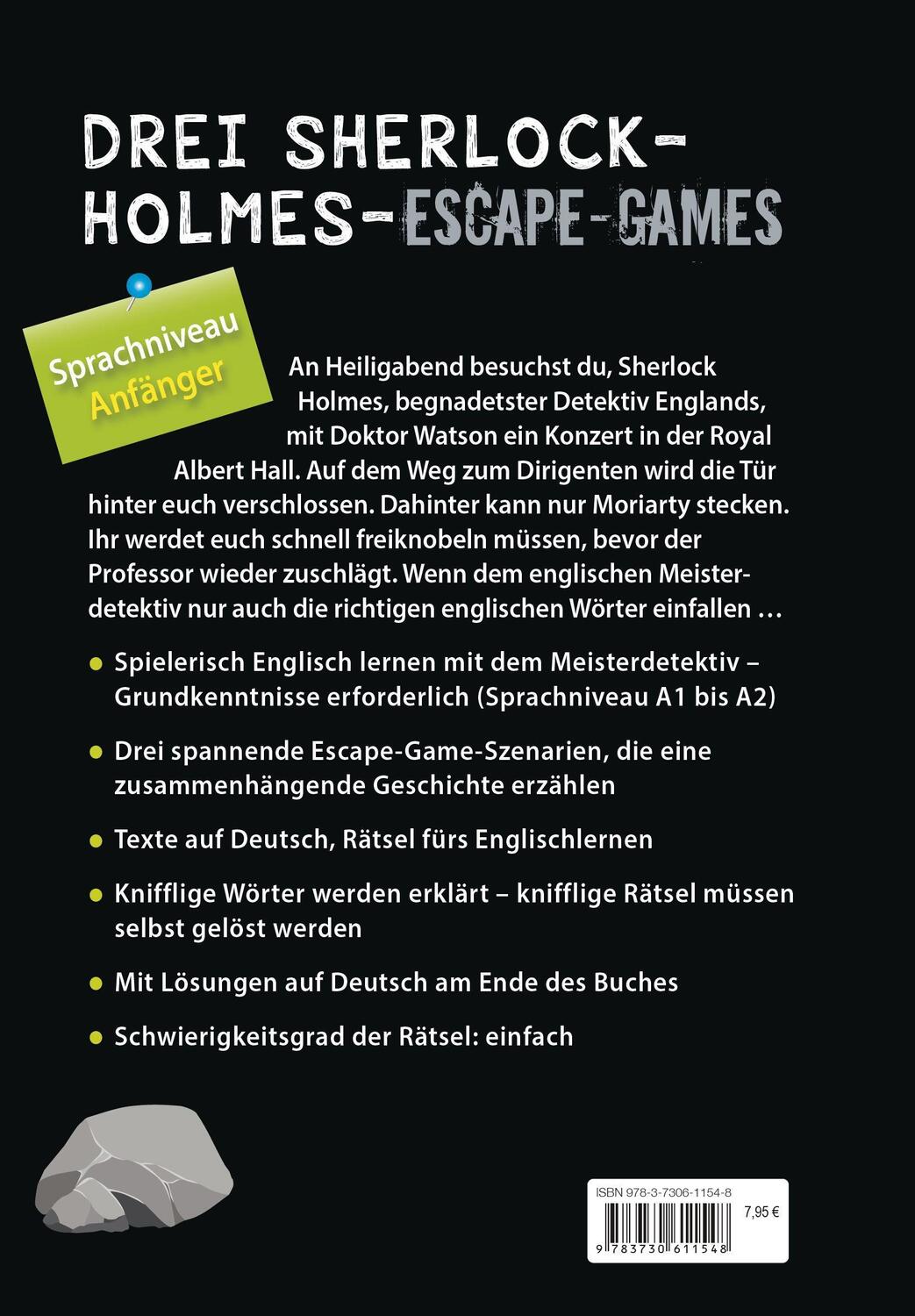 Bild: 9783730611548 | Sherlock Holmes Escape Book. Spielend Englisch lernen - für...