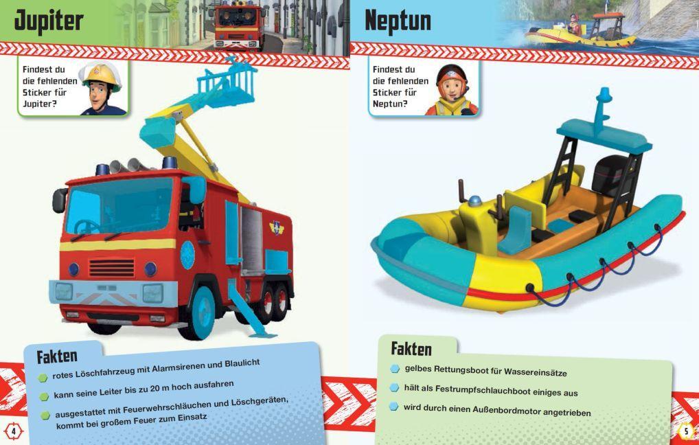Bild: 9783833233487 | Feuerwehrmann Sam: Bau dir dein Einsatzfahrzeug! | Stickerbuch | Buch