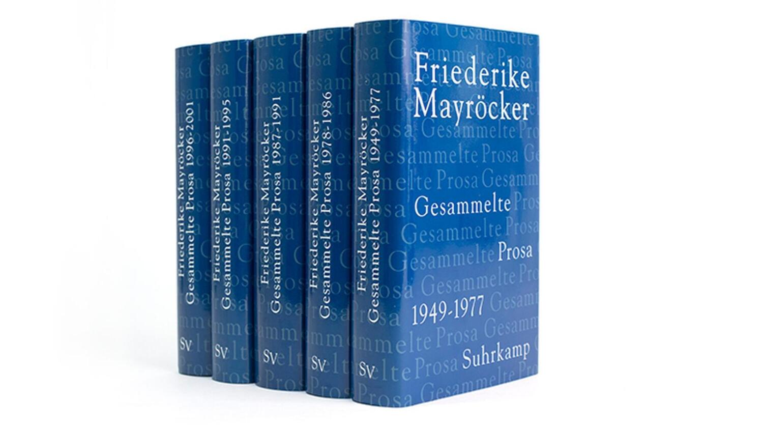 Cover: 9783518412992 | Gesammelte Prosa, 5 Teile | Friederike Mayröcker | Buch | In Kassette