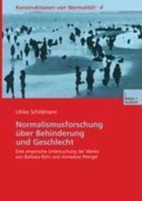 Cover: 9783810039514 | Normalismusforschung über Behinderung und Geschlecht | Schildmann