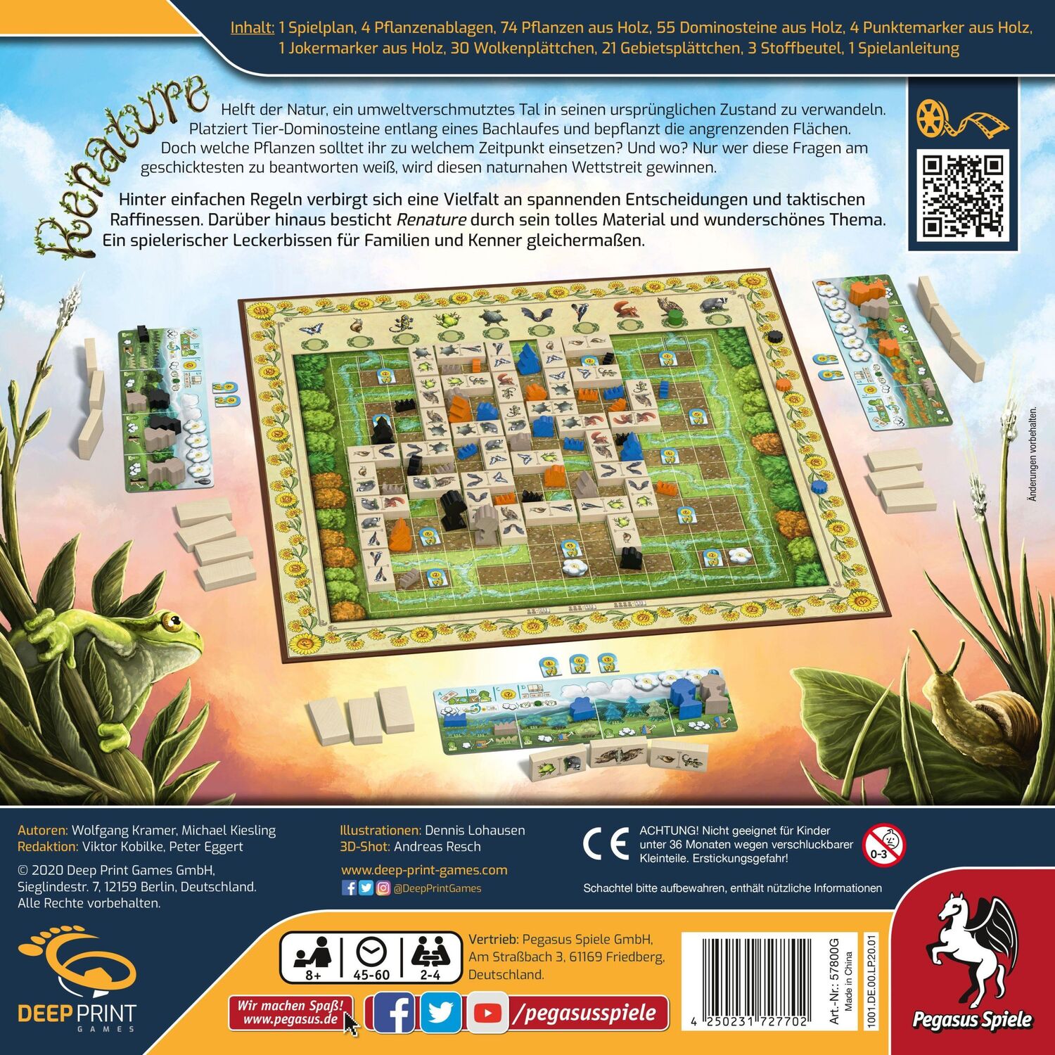 Bild: 4250231727702 | Renature (Deep Print Games) | Wolfgang Kramer | Spiel | 57800G | 2021