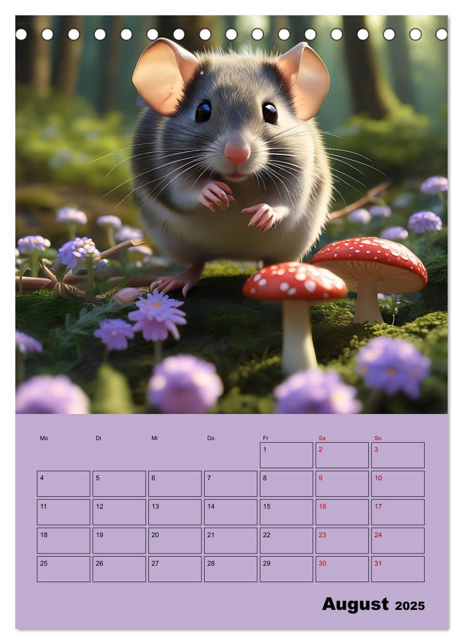 Bild: 9783457136874 | Tierkinder im Zauberwald (Tischkalender 2025 DIN A5 hoch), CALVENDO...