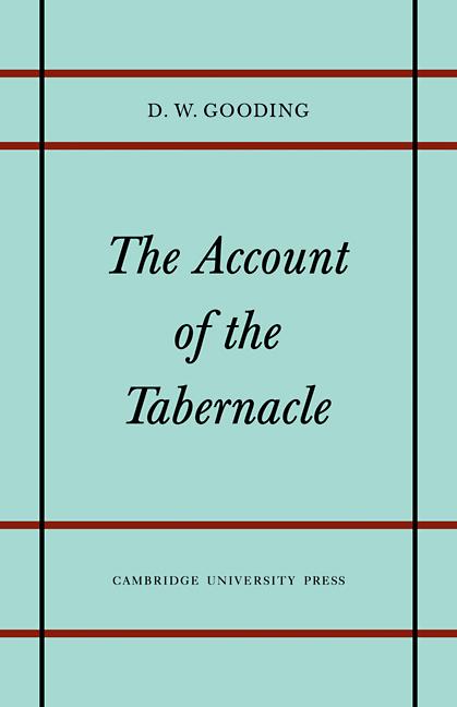 Cover: 9780521111638 | The Account of the Tabernacle | David W. Gooding (u. a.) | Taschenbuch