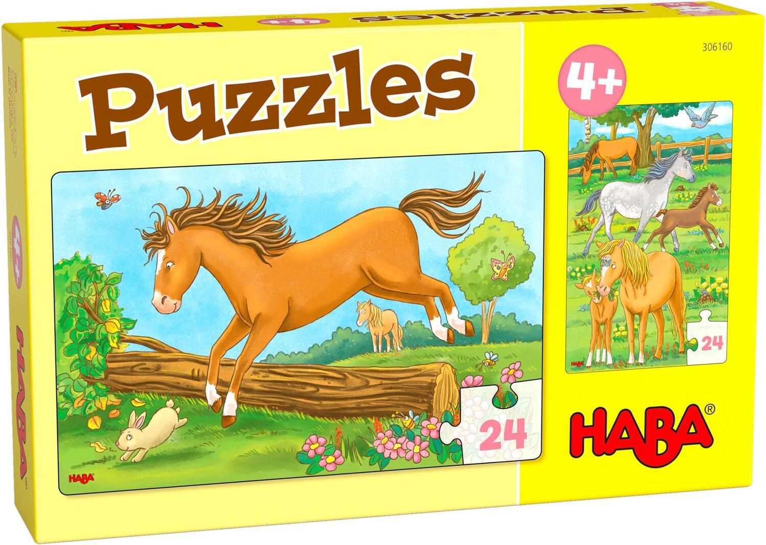 Cover: 4010168256658 | Puzzles Pferde 2 x 24 Teile | Spiel | Deutsch | 2021 | HABA